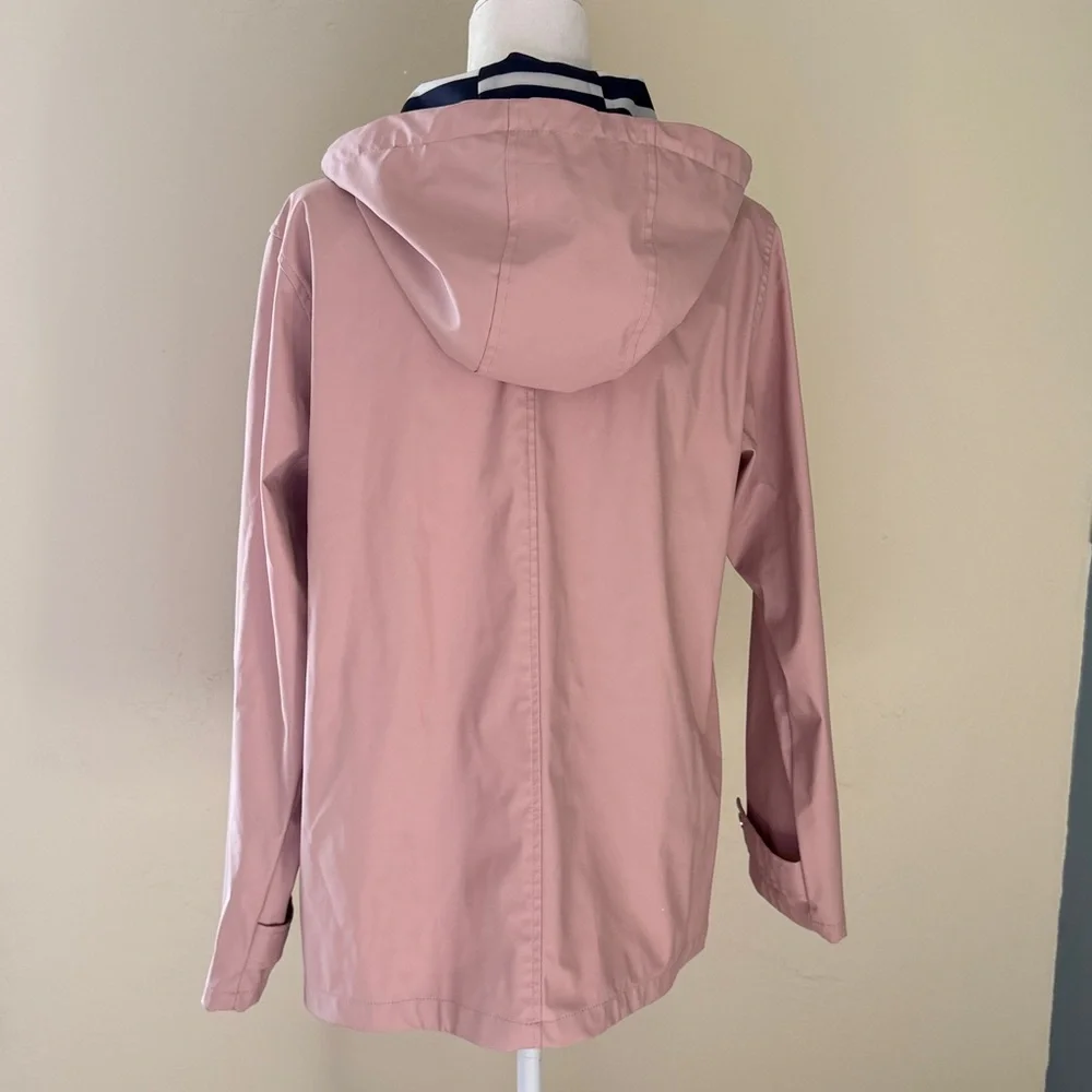 Jade & Ivory Women's Large Light Pink Full Zip Rain Jacket